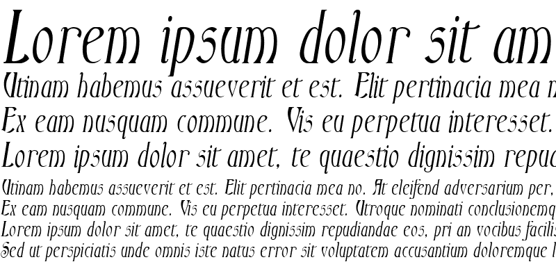 Sample of Ambrosia Italic