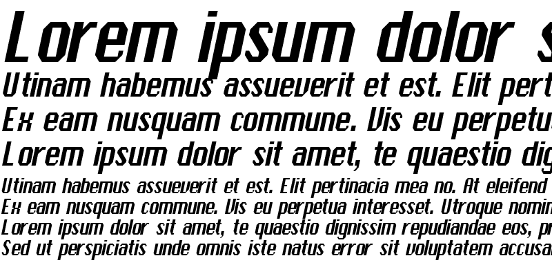Sample of Ambush-Condensed Italic