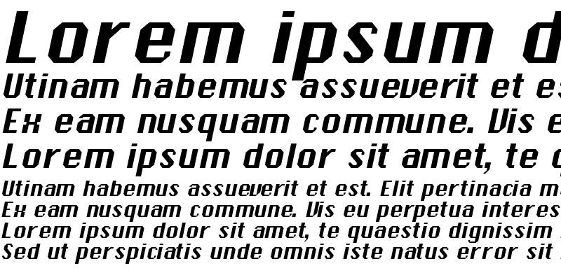 Sample of Ambush-Extended Italic