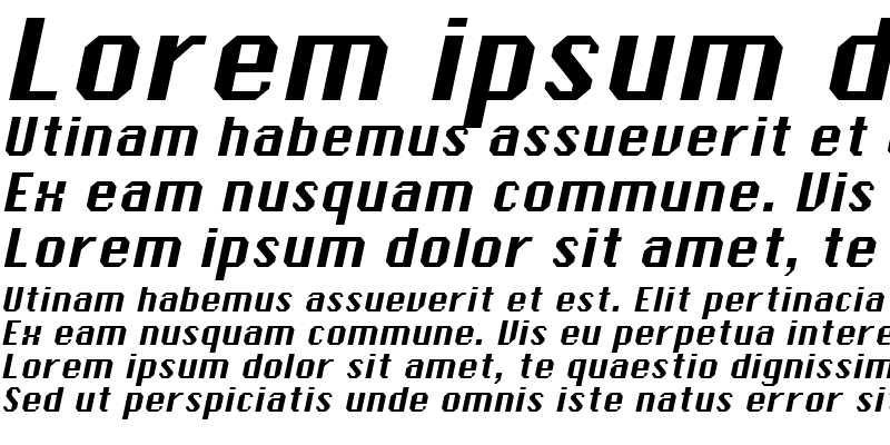 Sample of Ambush Italic