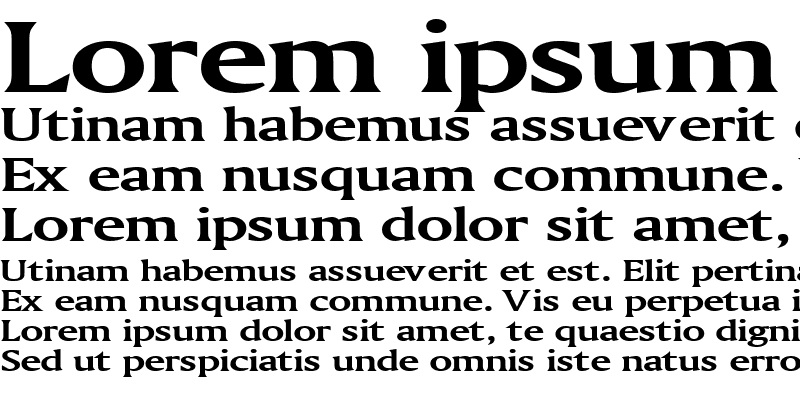 Sample of Ameretto Extended Bold