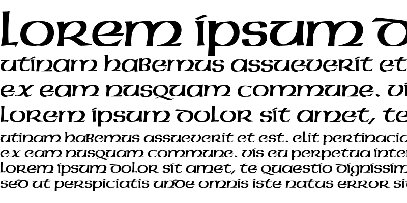 Sample of American Uncial D