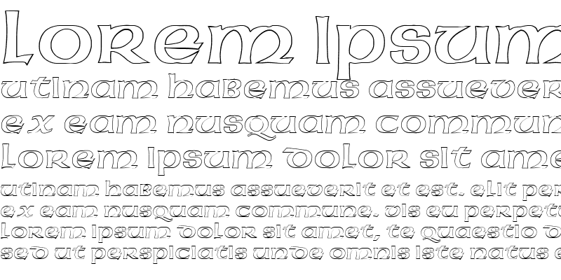 Sample of American Uncial Initials Open