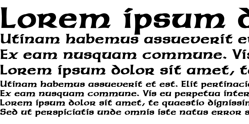Sample of American Uncial MN