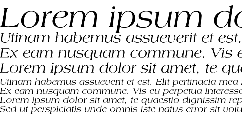 Sample of Americana Std Italic