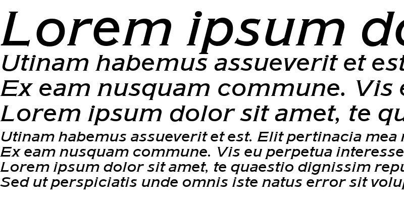 Sample of AmericanGotURWTMed Italic