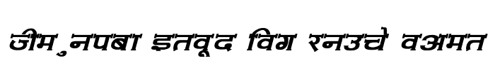 Preview of Amit-Normal Bold Italic