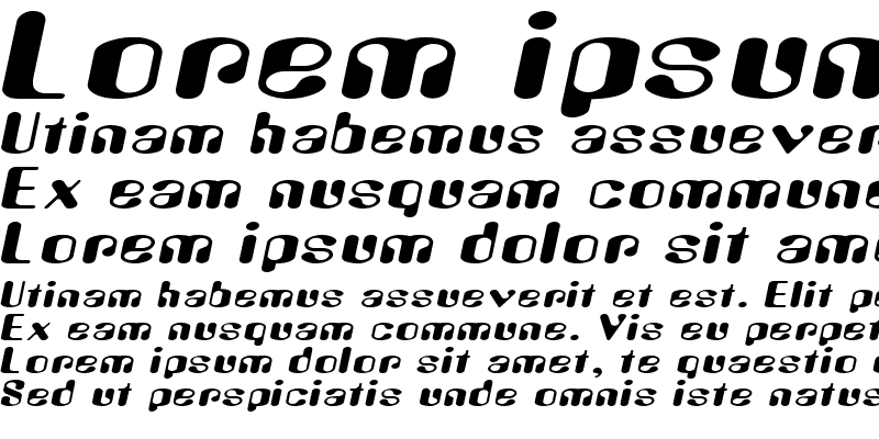 Sample of Amos Extended Italic