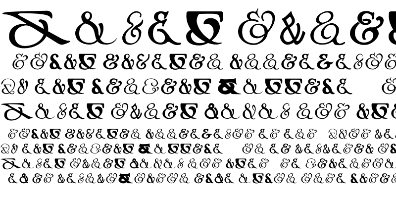 Sample of Ampersands Regular