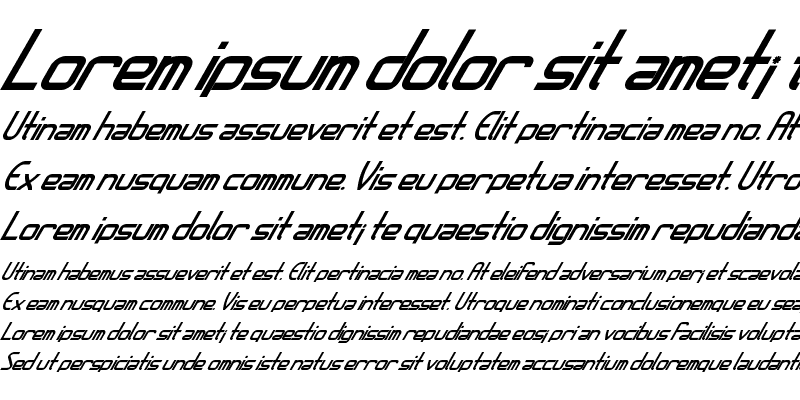 Sample of AmplitudesBoldItalic Regular