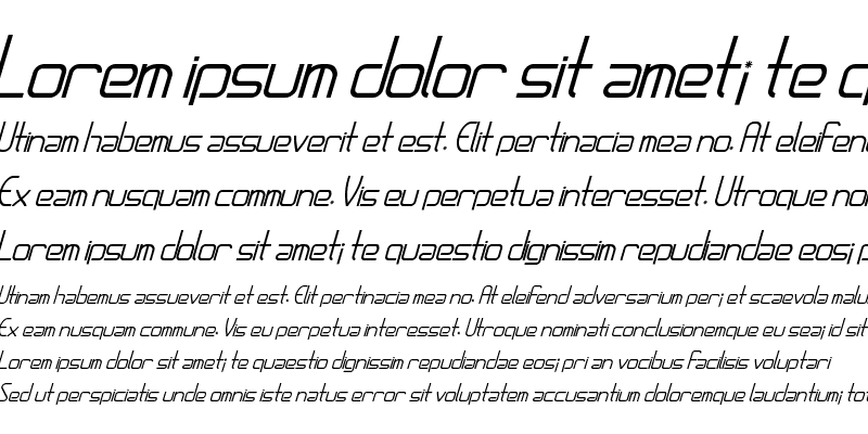 Sample of AmplitudesItalic Regular