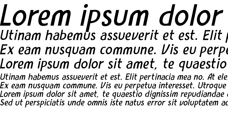 Sample of Amro Sans Italic