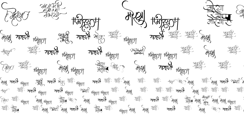 Sample of AMS Morya 01 Regular