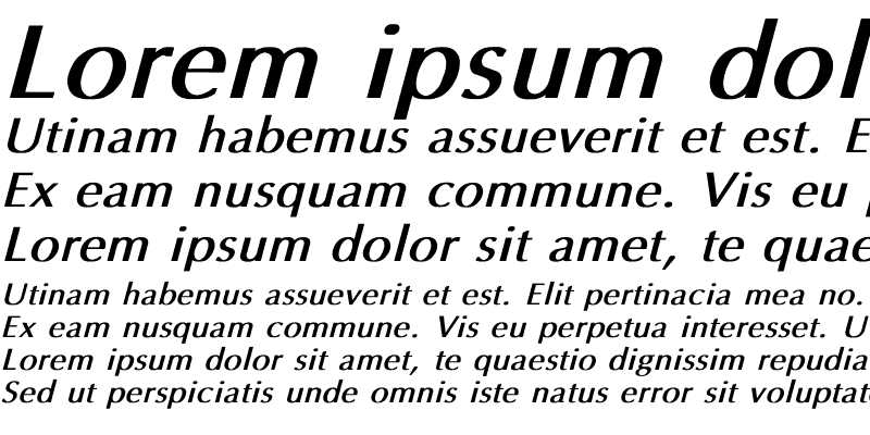 Sample of Amsterdam Bold Italic