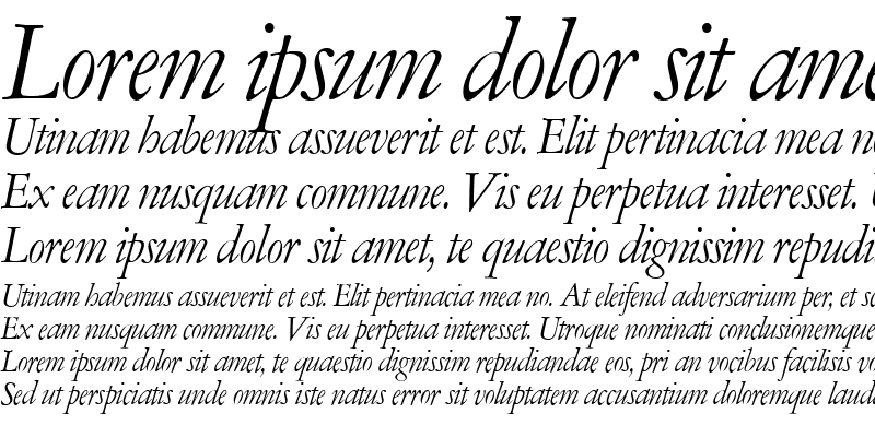 Sample of Amsterdamer-Garamont Italic