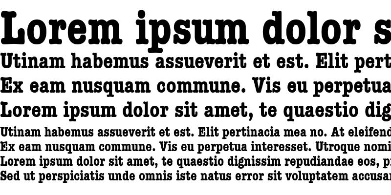 Sample of AmTypewriterCdITCTT Bold