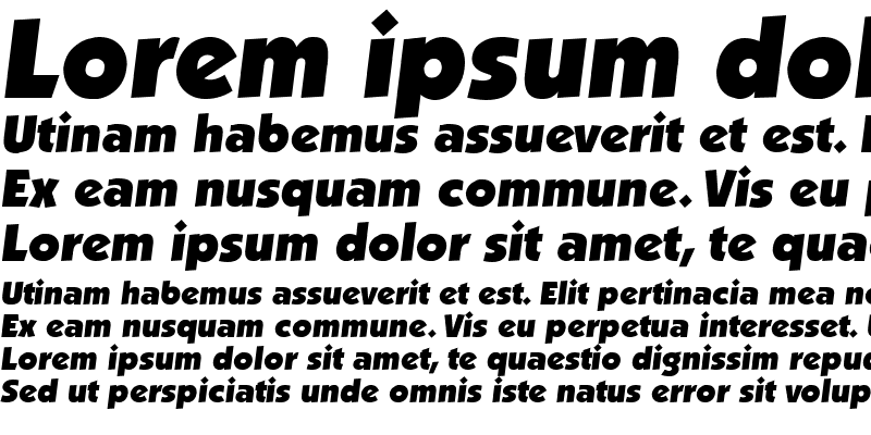 Sample of Anakeim Display SSi Italic