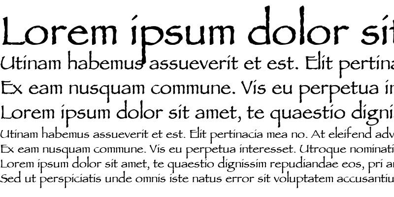 Sample of AncientScript Bold