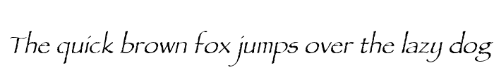 Preview of AncientScript Italic