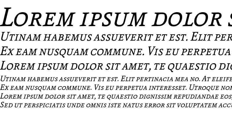 Sample of Andralis ND SC Italic