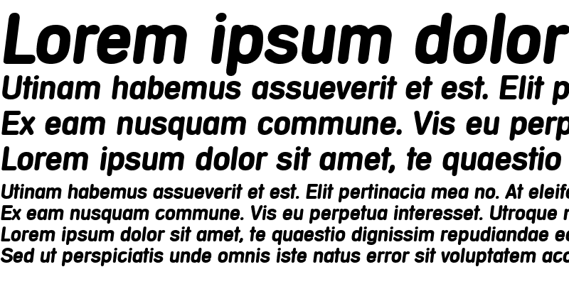 Sample of AndreasBecker Bold Italic
