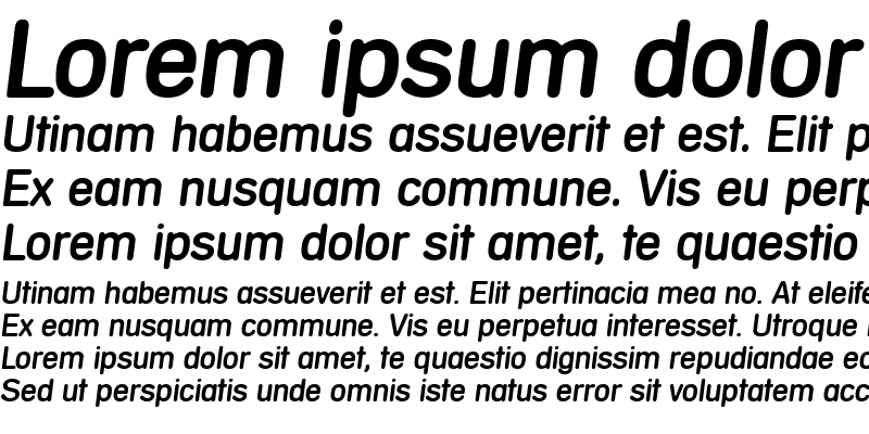 Sample of AndreasBecker Italic