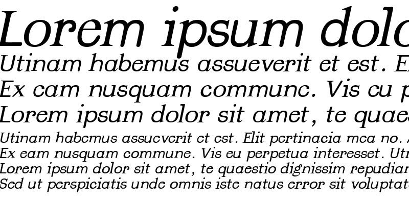 Sample of Andromeda Medium Italic