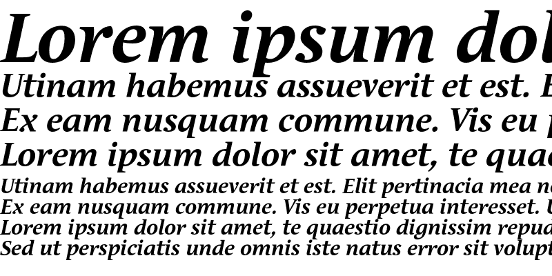 Sample of Andulka Text Pro Bold Italic