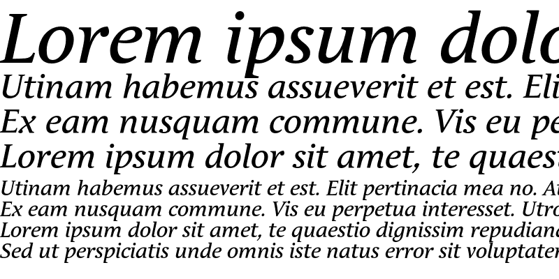 Sample of Andulka Text Pro Italic