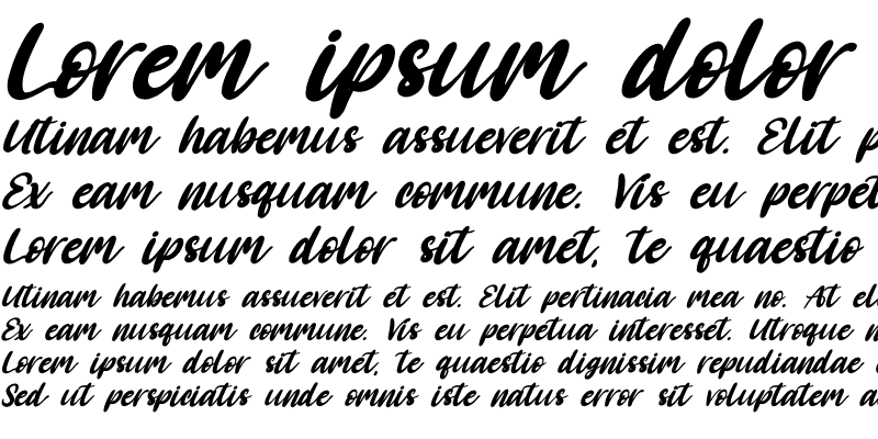 Sample of Angelica Caroline Italic