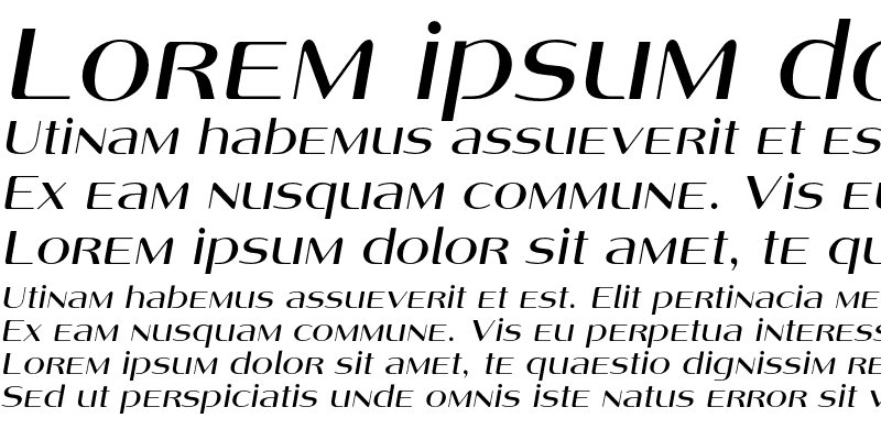 Sample of AngelicaC Italic