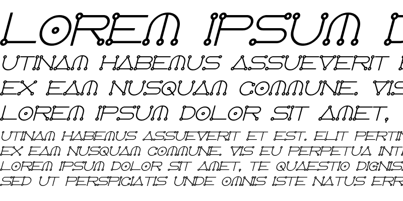 Sample of AngloCelestial Bold Italic