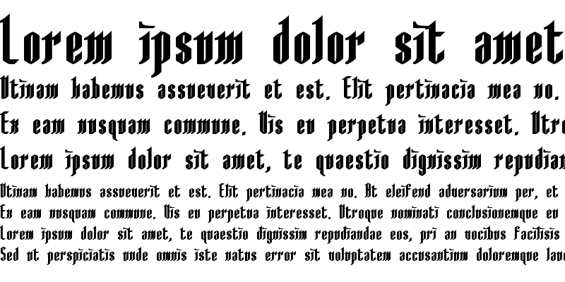 Sample of AngloYsgarth Bold