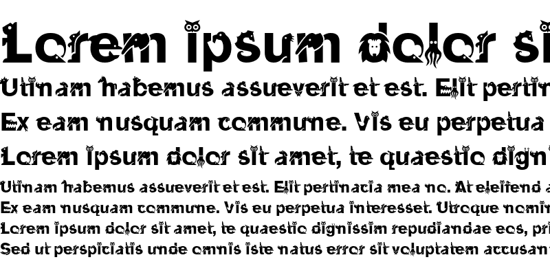 Sample of Animalia Linotype Regular