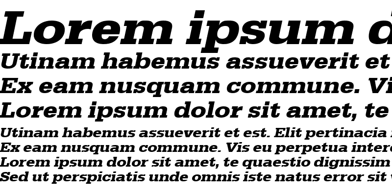 Sample of AnitaBeckerExtended Bold Italic