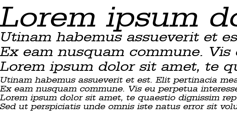 Sample of AnitaBeckerExtended Italic