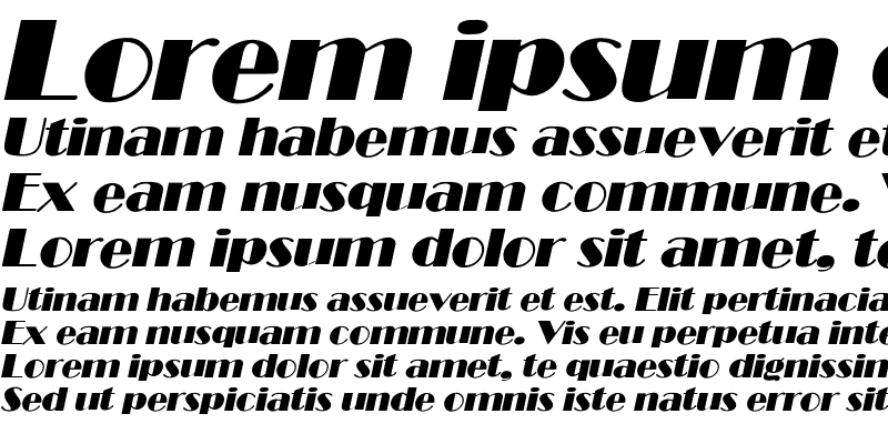 Sample of AnnaBecker Italic