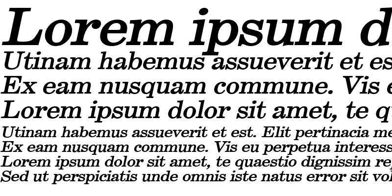 Sample of Annual-Extended Bold Italic