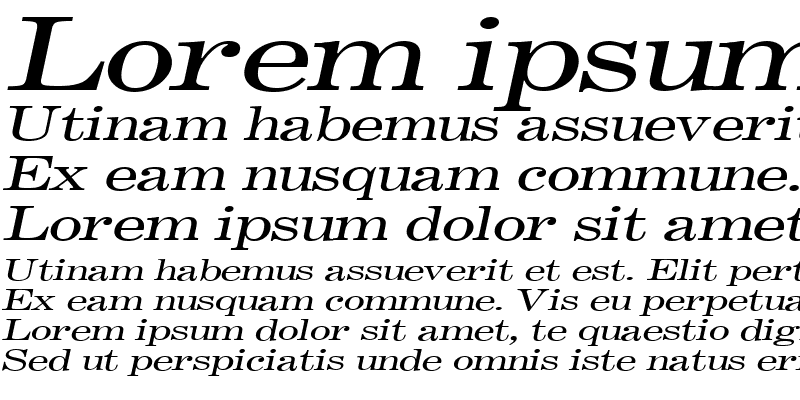 Sample of Annual Extended Italic