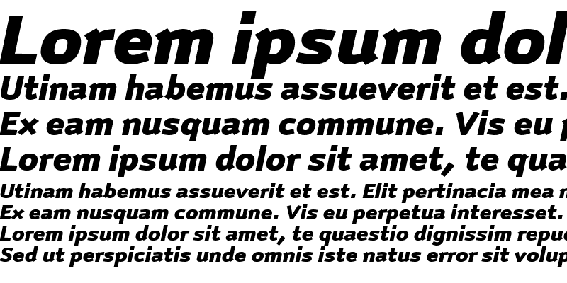 Sample of AnomolyBlack Italic