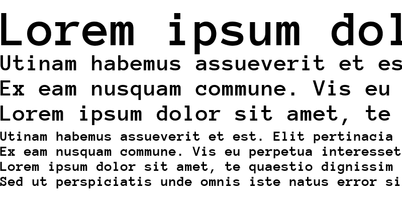 Sample of Anonymous Pro Bold