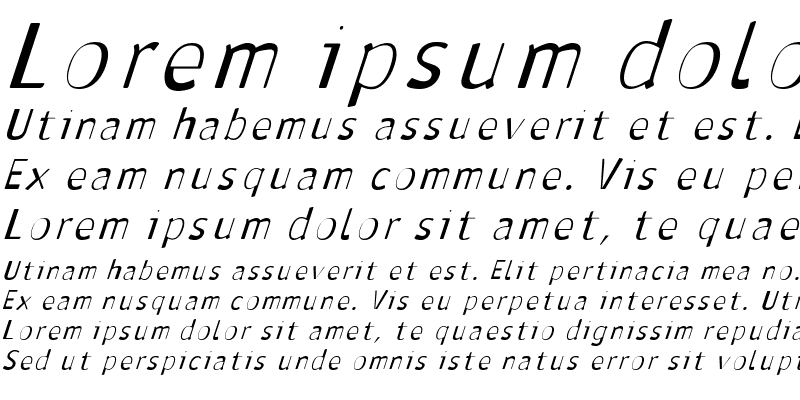 Sample of Antaviana Italic