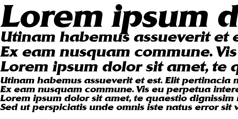Sample of Anticlaire Display SSi Italic