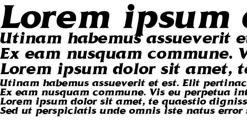 Sample of AnticlaireDisplaySSK Italic