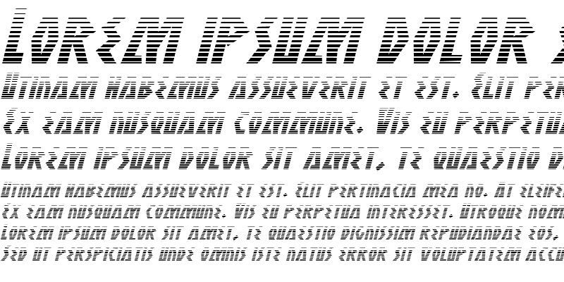 Sample of Antikythera Gradient Italic