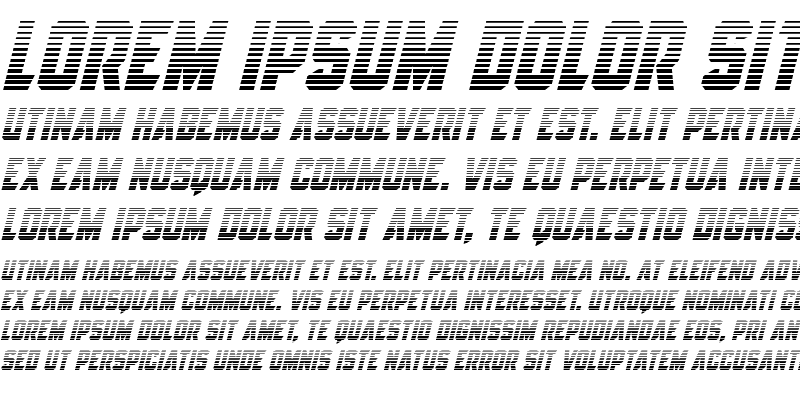 Sample of Antilles Gradient Italic