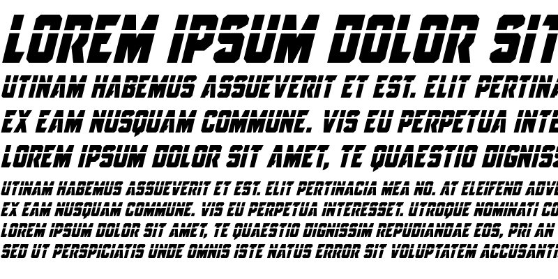 Sample of Antilles Laser Italic Italic