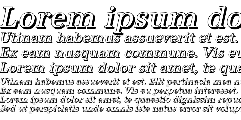 Sample of AntiquaSh-Cd Italic