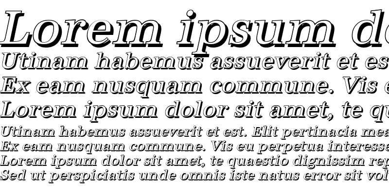 Sample of AntiquaSh Italic