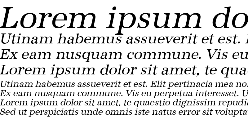 Sample of AntiquaStd Italic
